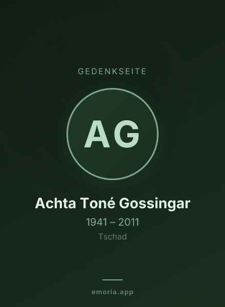 Gedenkportrait von Achta Toné Gossingar