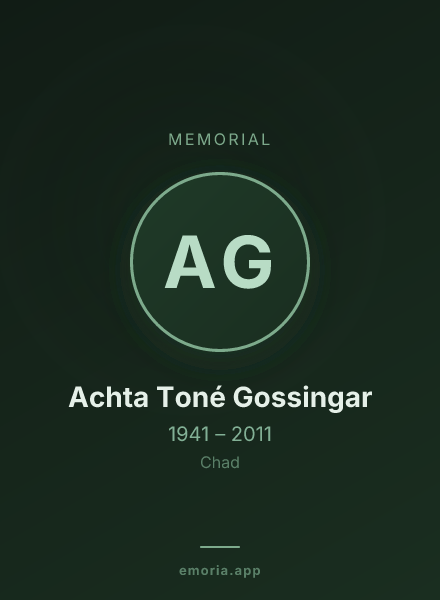 Memorial portrait of Achta Toné Gossingar