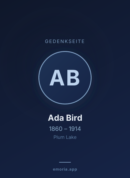 Gedenkportrait von Ada Bird