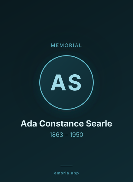 Memorial portrait of Ada Constance Searle