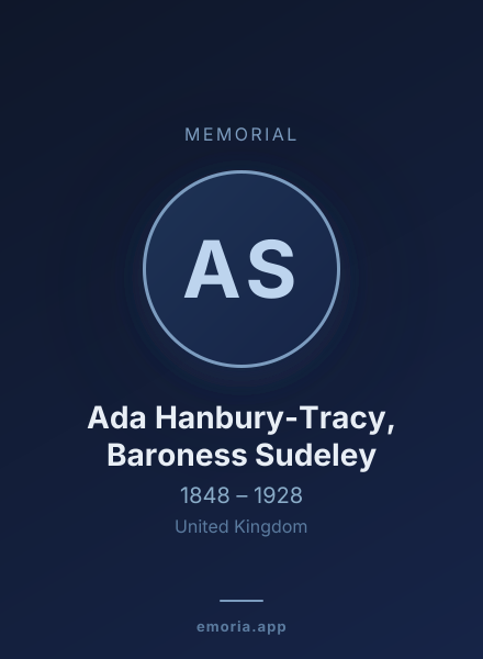 Memorial portrait of Ada Hanbury-Tracy, Baroness Sudeley