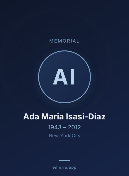 Memorial portrait of Ada Maria Isasi-Diaz
