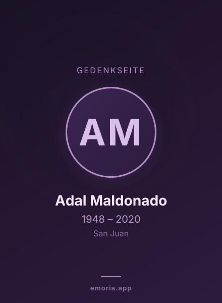 Gedenkportrait von Adal Maldonado