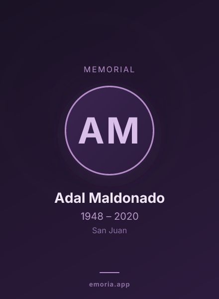 Memorial portrait of Adal Maldonado