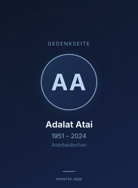Gedenkportrait von Adalat Atai