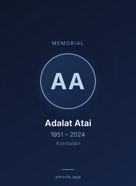 Memorial portrait of Adalat Atai