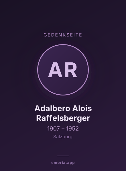Gedenkportrait von Adalbero Alois Raffelsberger