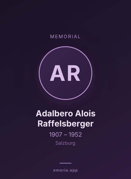 Memorial portrait of Adalbero Alois Raffelsberger