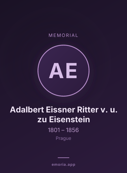 Memorial portrait of Adalbert Eissner Ritter v. u. zu Eisenstein