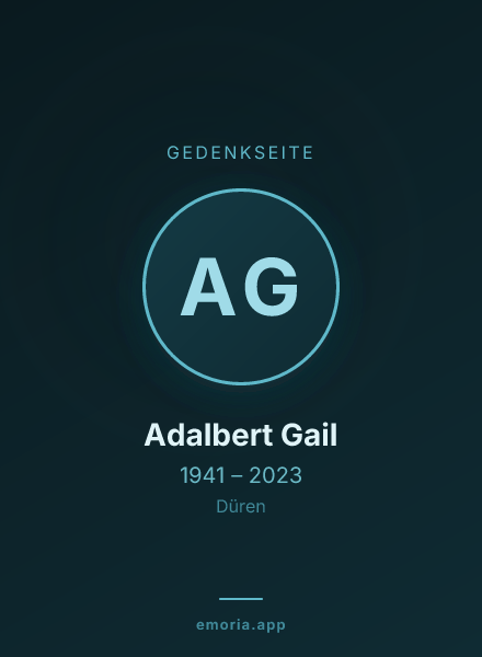Gedenkportrait von Adalbert Gail