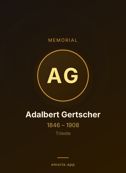 Memorial portrait of Adalbert Gertscher
