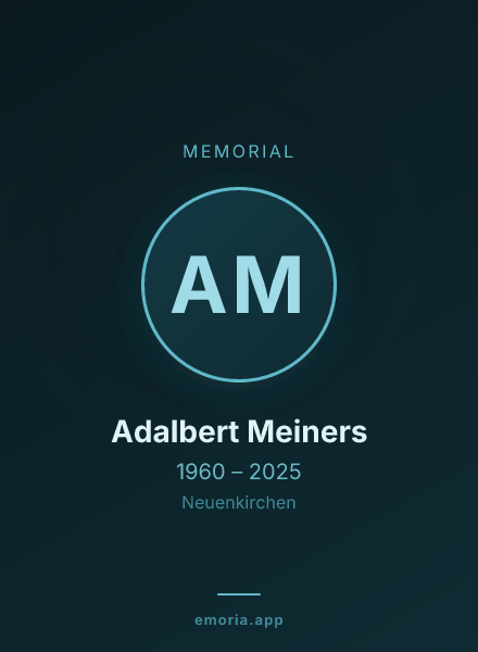 Memorial portrait of Adalbert Meiners