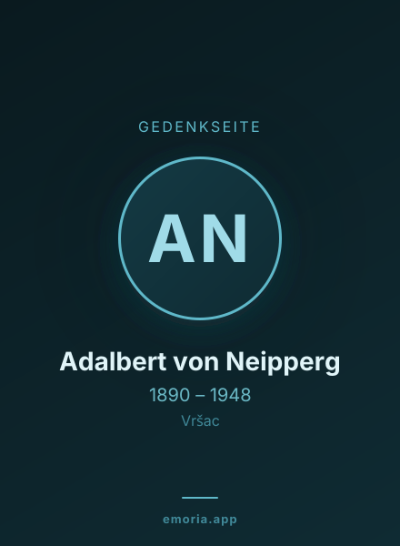 Gedenkportrait von Adalbert von Neipperg
