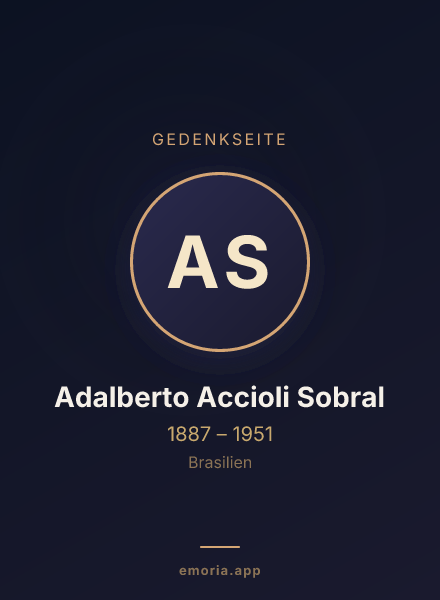 Gedenkportrait von Adalberto Accioli Sobral