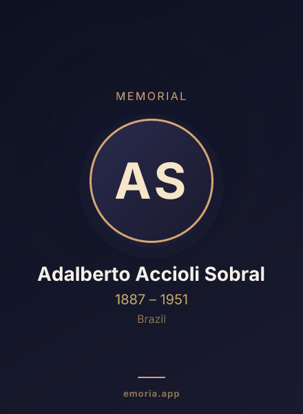 Memorial portrait of Adalberto Accioli Sobral