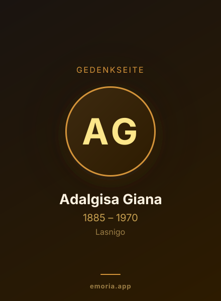 Gedenkportrait von Adalgisa Giana