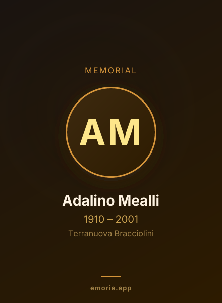 Memorial portrait of Adalino Mealli