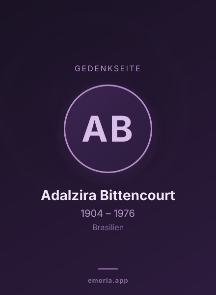 Gedenkportrait von Adalzira Bittencourt