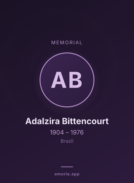 Memorial portrait of Adalzira Bittencourt