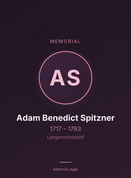 Memorial portrait of Adam Benedict Spitzner