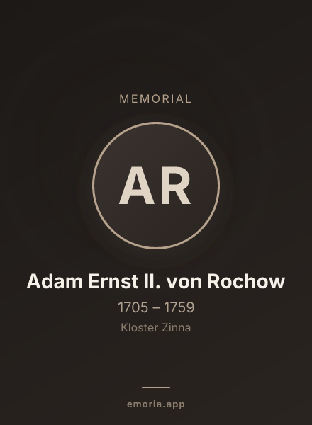 Memorial portrait of Adam Ernst II. von Rochow