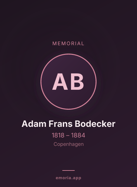 Memorial portrait of Adam Frans Bodecker