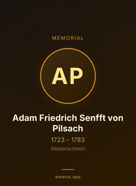 Memorial portrait of Adam Friedrich Senfft von Pilsach