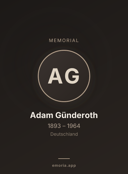 Memorial portrait of Adam Günderoth