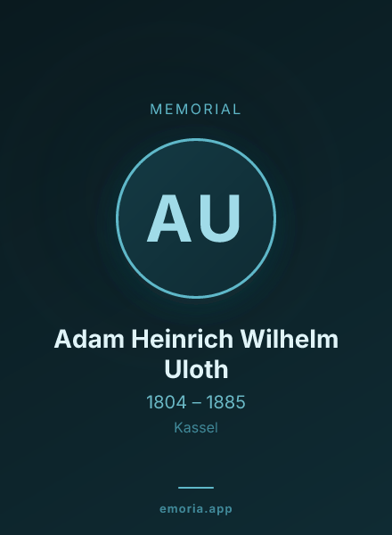 Memorial portrait of Adam Heinrich Wilhelm Uloth