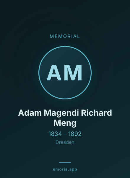 Memorial portrait of Adam Magendi Richard Meng