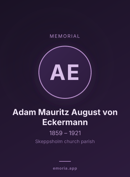 Memorial portrait of Adam Mauritz August von Eckermann