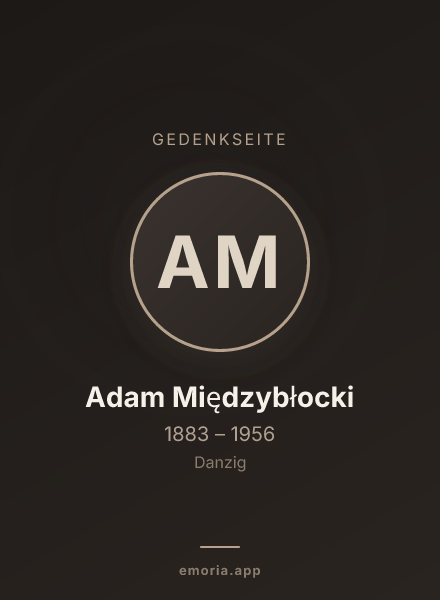 Gedenkportrait von Adam Międzybłocki
