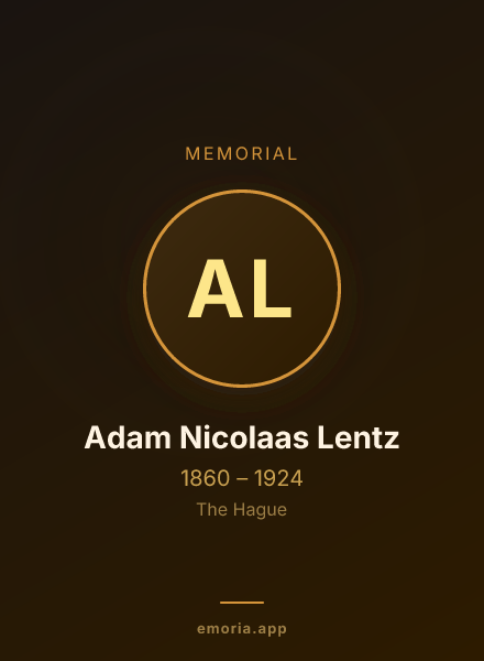 Memorial portrait of Adam Nicolaas Lentz