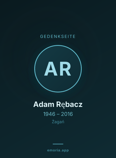 Gedenkportrait von Adam Rębacz