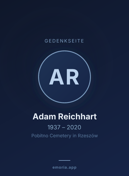 Gedenkportrait von Adam Reichhart