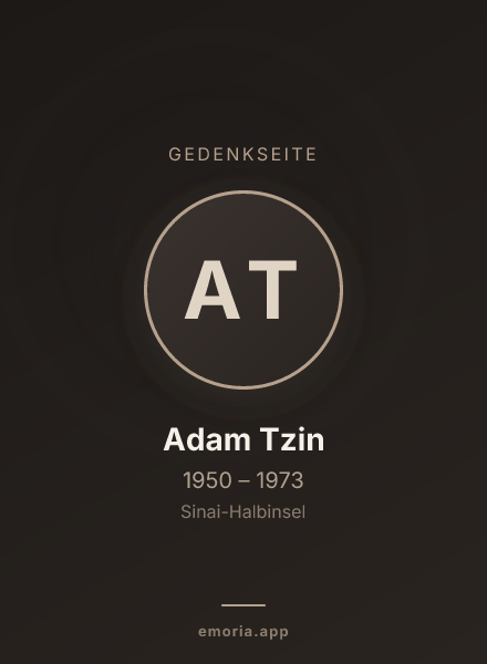 Gedenkportrait von Adam Tzin