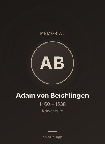 Memorial portrait of Adam von Beichlingen