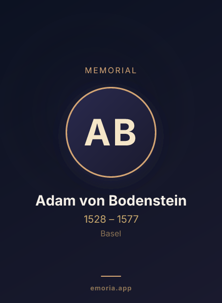 Memorial portrait of Adam von Bodenstein