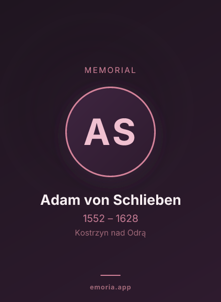Memorial portrait of Adam von Schlieben