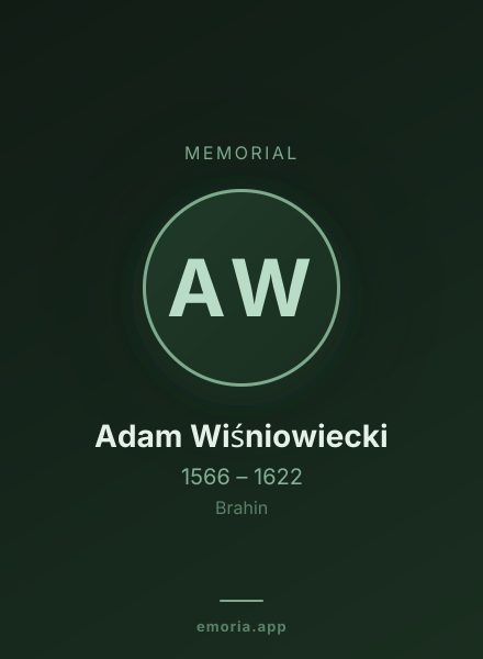 Memorial portrait of Adam Wiśniowiecki