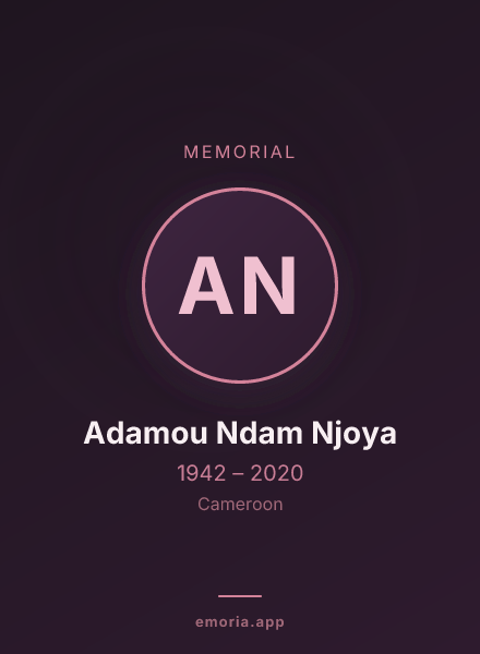 Memorial portrait of Adamou Ndam Njoya