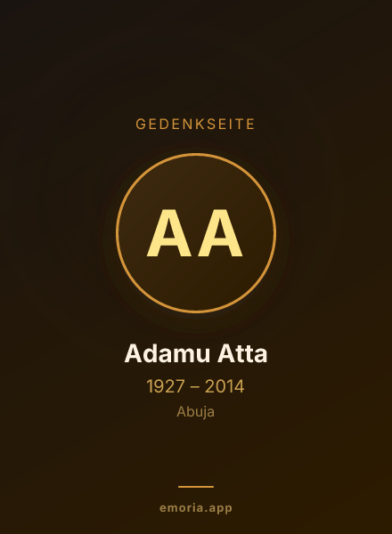 Gedenkportrait von Adamu Atta