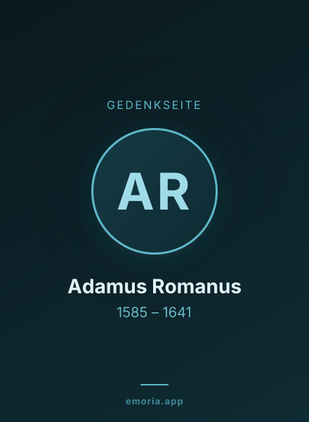 Gedenkportrait von Adamus Romanus