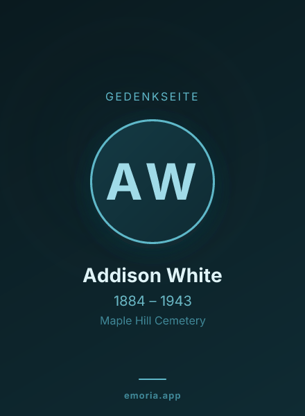 Gedenkportrait von Addison White