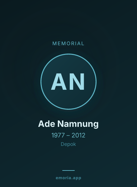 Memorial portrait of Ade Namnung