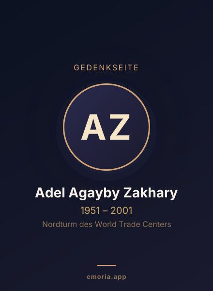 Gedenkportrait von Adel Agayby Zakhary