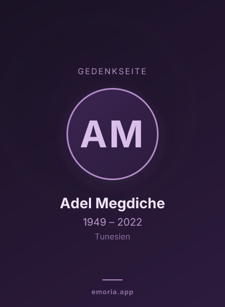 Gedenkportrait von Adel Megdiche