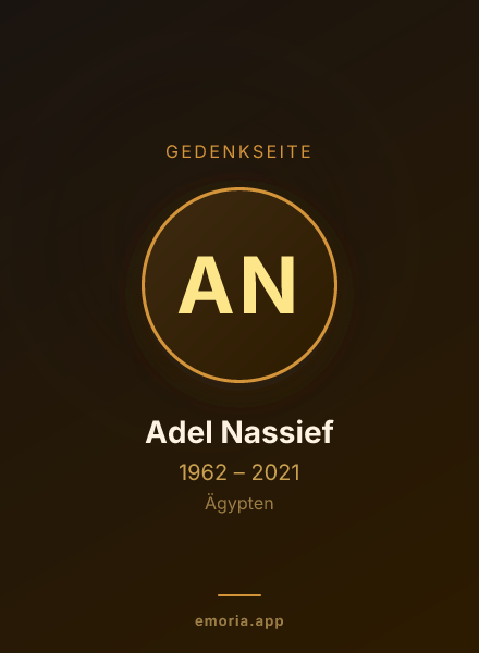 Gedenkportrait von Adel Nassief