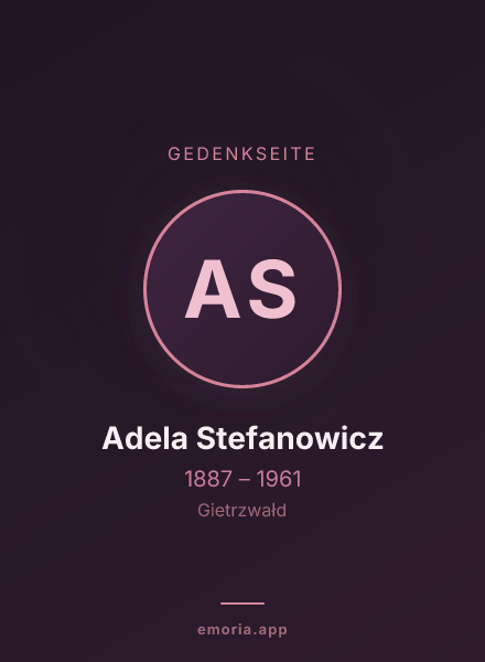 Gedenkportrait von Adela Stefanowicz