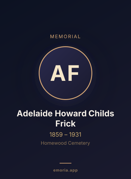 Memorial portrait of Adelaide Howard Childs Frick
